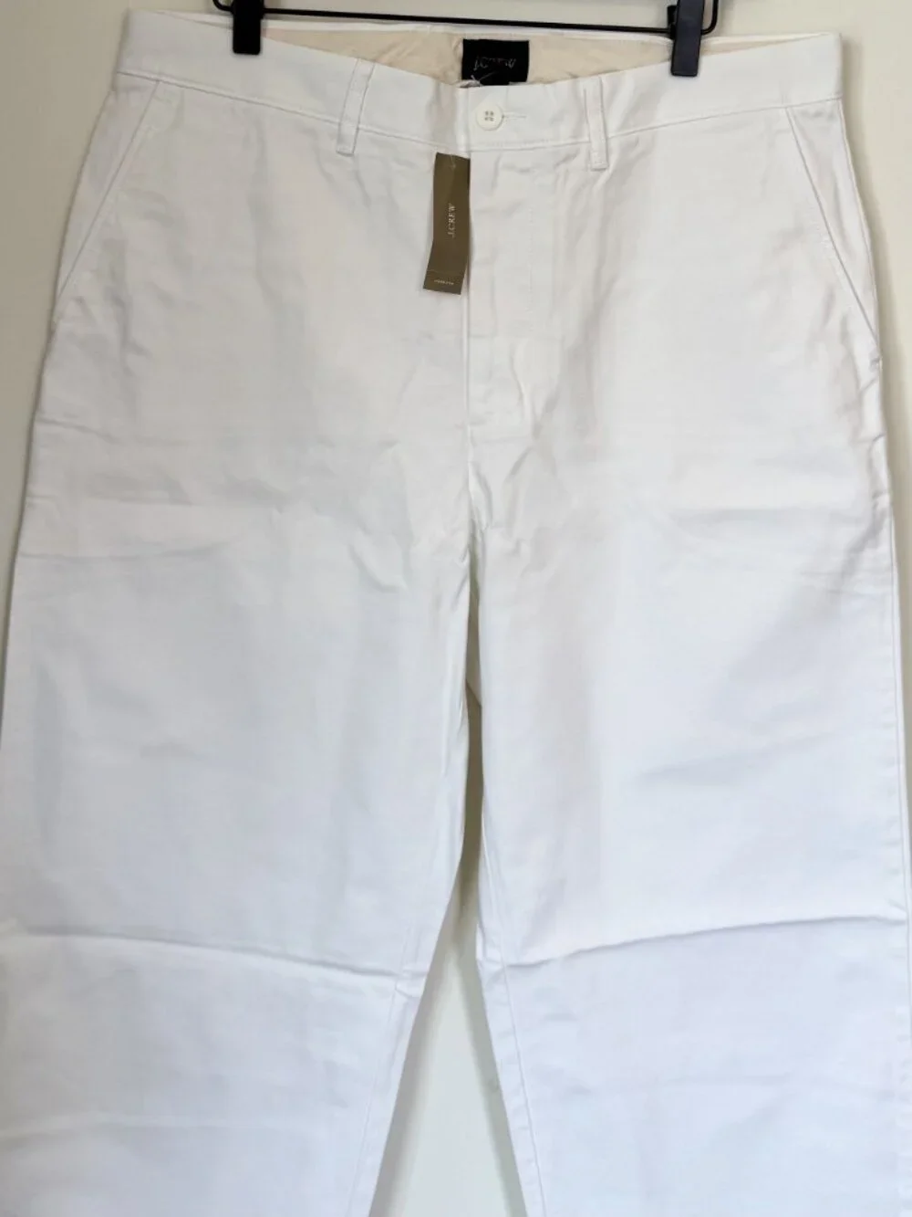 NWT J.Crew White Classic Chino Pant - Size: 34x32